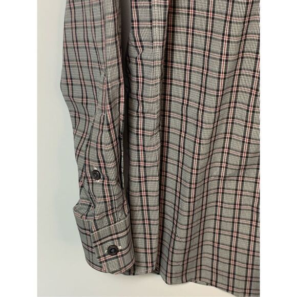 Daniel Cremieux Men's Plaid Cotton Long Sleeve Button-Down Shirt Gray Medium - Picture 2 of 9